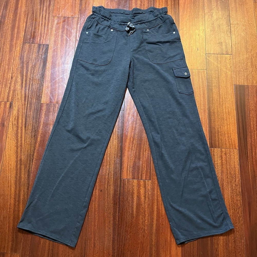 Kuhl Mova Pants Womens 14 Reg (32x32) Gray Cargo Sweatpants Drastring 6199